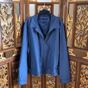 Banana Republic Teal Blue Rain Jacket Men’s Size XXL Long Sleeve Collared Adult